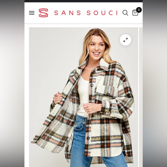 Brand new Sans Souci jacket. Size L. Perfect for fall ❤️ - Picture 1 of 6